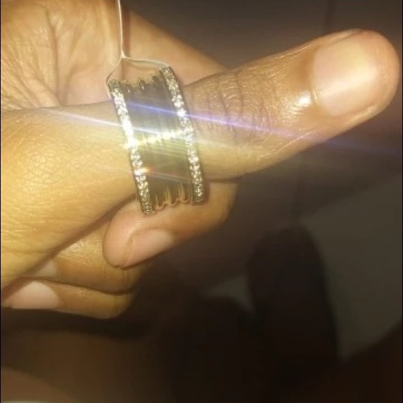 Roman Numeral Swarovski Crystals Stuck Up Eternity Silver White Gold - Picture 2 of 16